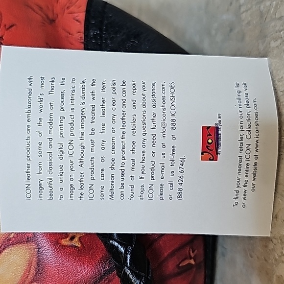 Painting Leather Red and Black Hand Bag from Jeon - Picture 7 of 11